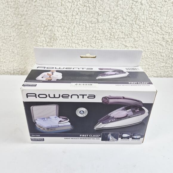 Rowenta DW2170 AccessSteam Iron 1600W New Open Box Blue Anti-Drip & Steam Burst - Picture 1 of 6